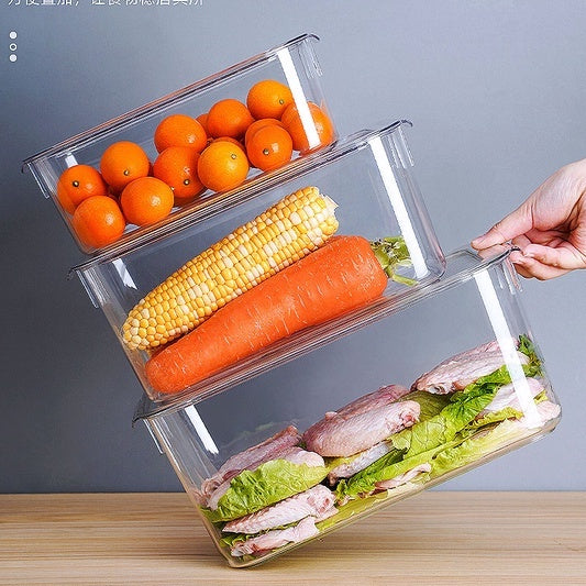 Locaupin Stackable Kitchen Pantry Cabinet, Refrigerator, Freezer Food Handles, Food Container Books Storage Holder