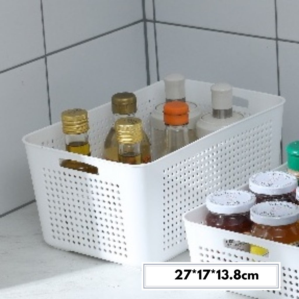 Locaupin Food Storage Containers Stackable Refrigerator Organizer Bins Baskets with Lids and Removable Drain Basket