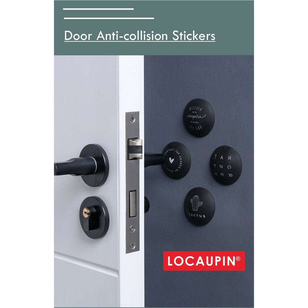 Locaupin Door Stopper Wall Protector Silicone Door Sticker Anti-Collison Handle Bumper Self Adhesive 3M Sticker