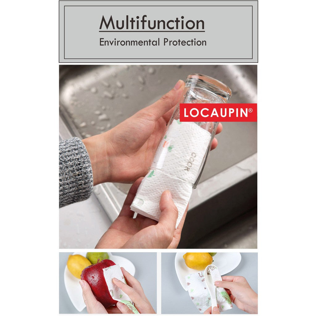 Locaupin 60 Sheets Reusd absorbent & oil absorbent Tissue Paper Towels, Soft & Strong Kitchen Tissue Paper Towels