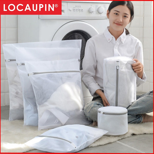 Locaupin Home Protection Laundry Washing Bag Laundry Washing Machine Net Bag