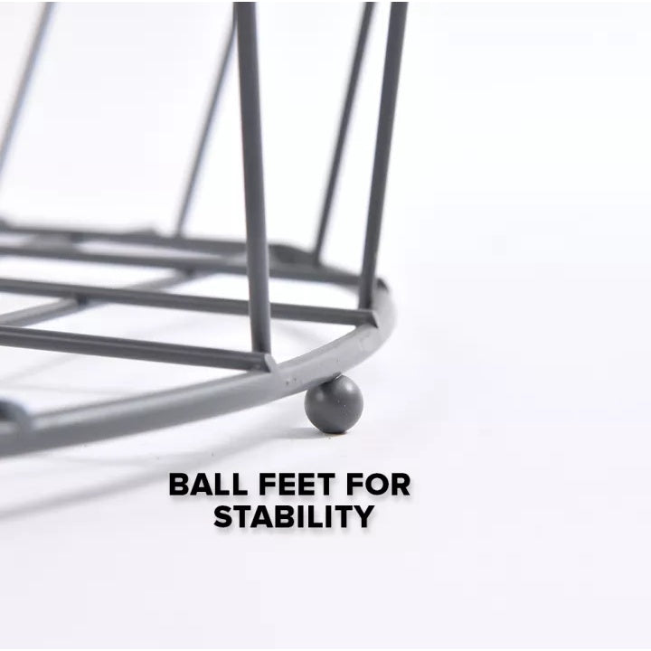 Locaupin Easy Assemble Modern Snack Coffee Side Table Wire Metal Multifunctional Storage Basket Shelf Lifting Top Plate