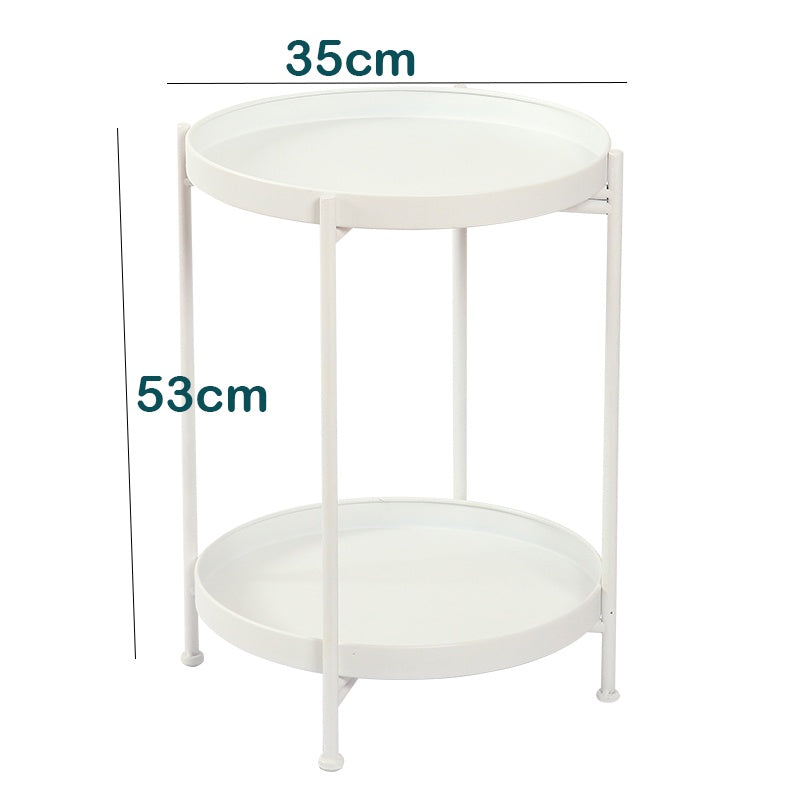 LOCAUPIN Garden Decorative 2Tier Plant Stand Flower Pot Rack Holder Indoor Outdoor Planter Display Shelf Rust-Proof Iron