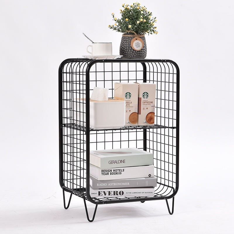 Locaupin Decor Storage Basket Powder Coated Metal for Kitchen Bathroom Living room and Books Stationery Stuffs