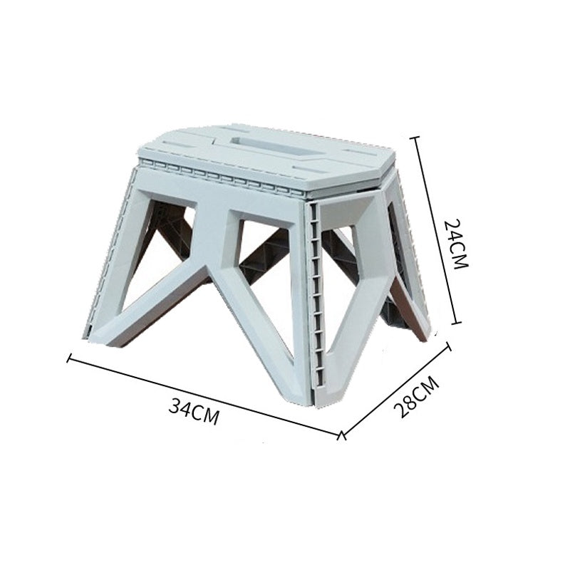 Locaupin Foldable Step Stool Tall Holds Up to 100kg Plastic Foldable Step Stool for Bathroom, Garden, outdoor ,Fishing