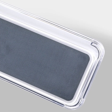 Locaupin Drawer Organizer Desk Drawer 5 Size Multipurpose Clear Plastic Storage Bins for Jewelries, Kitchen Gadgets