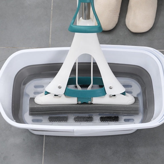 Locaupin Collapsible Bucket ,Mops Bucket Plastic Rectangular Handy Basket for Cleaning Mops, Car,and Outdoor Survival