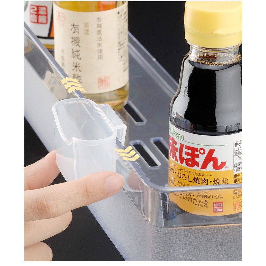 Locaupin Mini Fridge Hanging Organizer for Snacks - Small Size Refrigerator Organizer bins Japandi Style
