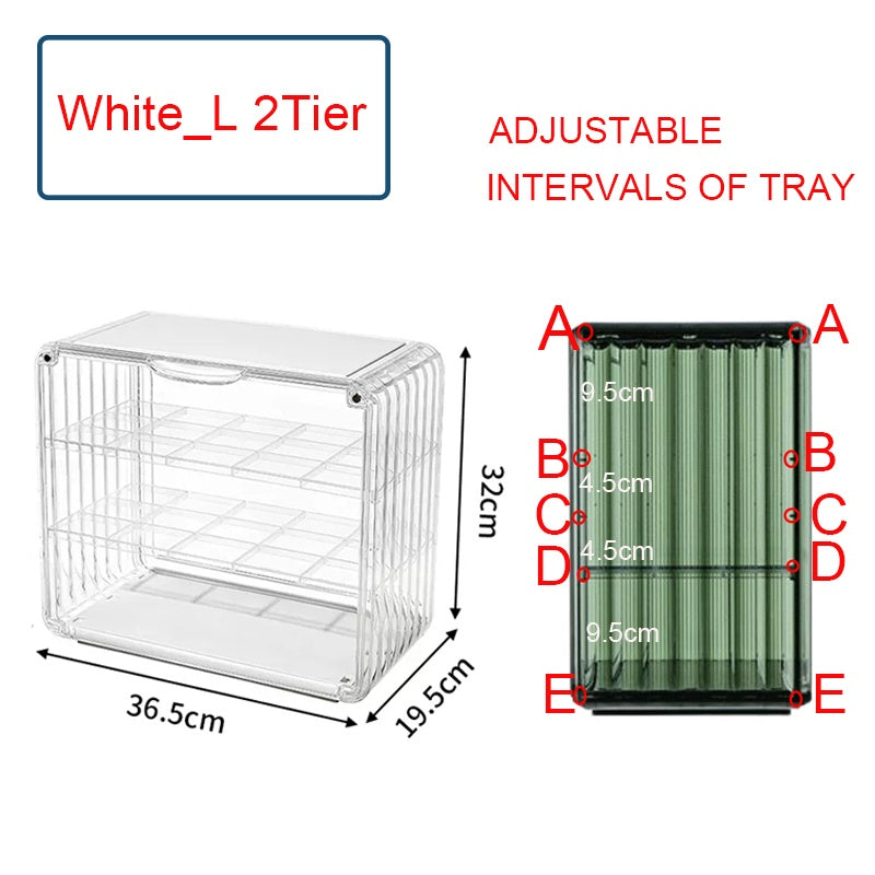Locaupin Clear Plastic Storage Display Case, Organizer for Handbag, Model ,Wallet, Book, Toys Organization and Display