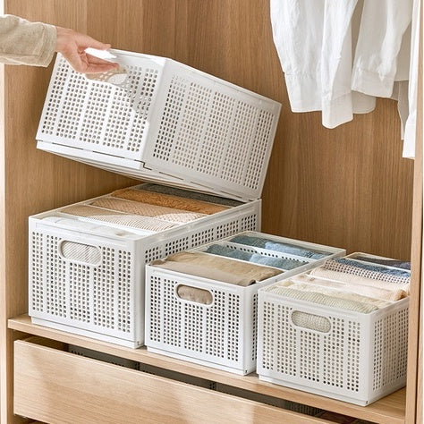 Locaupin Wardrobe Closet Organizer and Storage for Clothes, Plastic Stackable Drawer Organizer,Foldable Closet Organizer