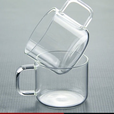 Locaupin -20 to150℃ Borosilicate Glass Mugs Double Wall Glass Tea Cups, Hot Tea, Fancy Tea Cups Set of 6