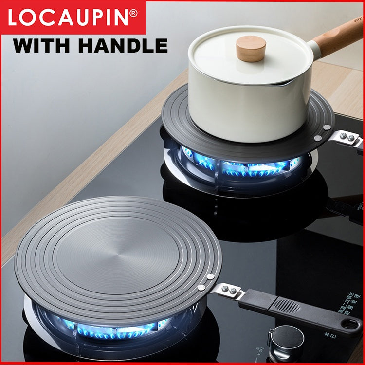 Locaupin Heat Diffuser, Aluminum Defrosting Tray Thawing Plate for Frozen Food, Heat Diffuser for Gas Stovetop
