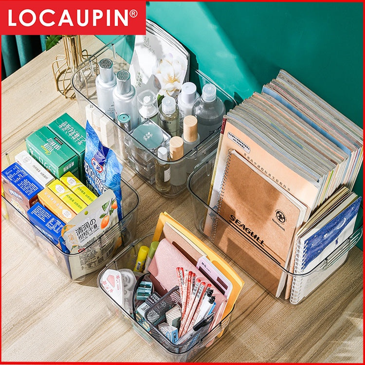 Locaupin Stackable Kitchen Pantry Cabinet, Refrigerator, Freezer Food Handles, Food Container Books Storage Holder