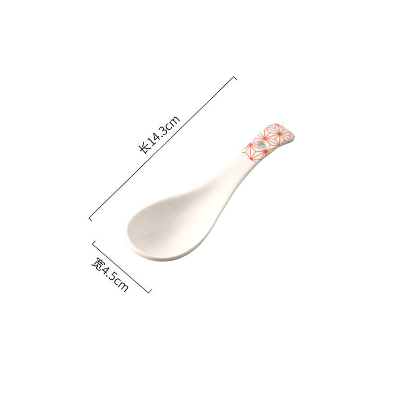 Locaupin Soup Spoons, Ceramic Chinese Soup Spoons, Asian Soup Spoons, White Japanese Spoon