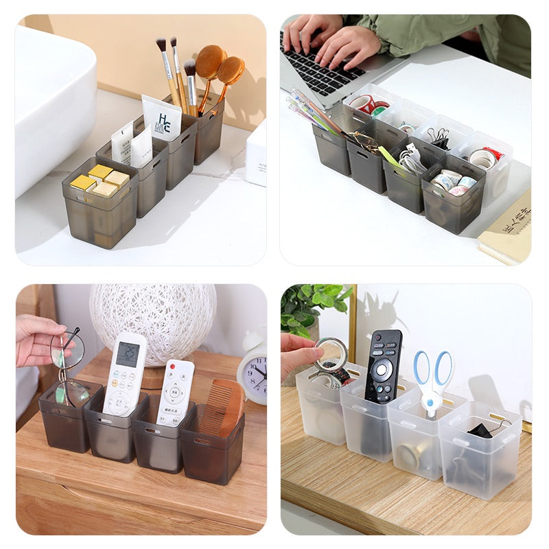 Locaupin Set of 2pcs Office Desk Organizer Cosmetics & Wardrobe Storage Clean Space Organizer Fridge Organizers Storage