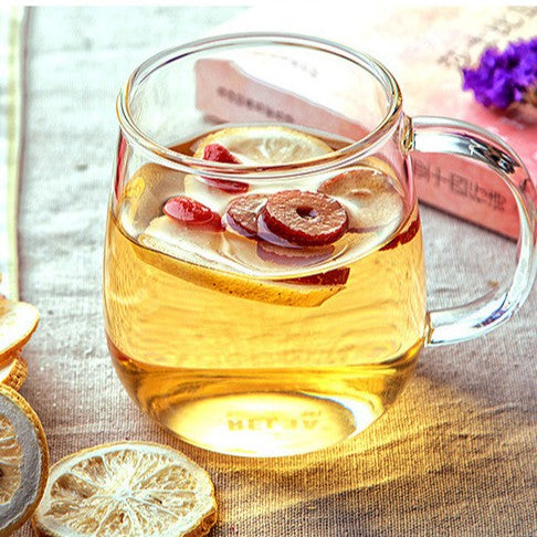 Locaupin 500mL 150℃ Heat-resistant Tea Cups Kits Borosilicate Glass Cups Simple Filtration Teacups Great Coffee Mugs