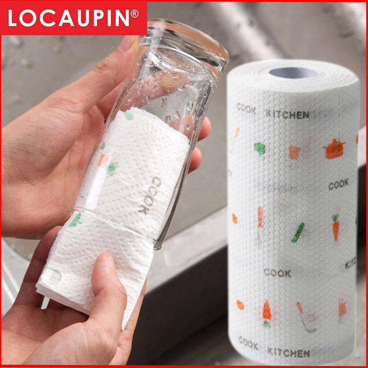 Locaupin 60 Sheets Reusd absorbent & oil absorbent Tissue Paper Towels, Soft & Strong Kitchen Tissue Paper Towels