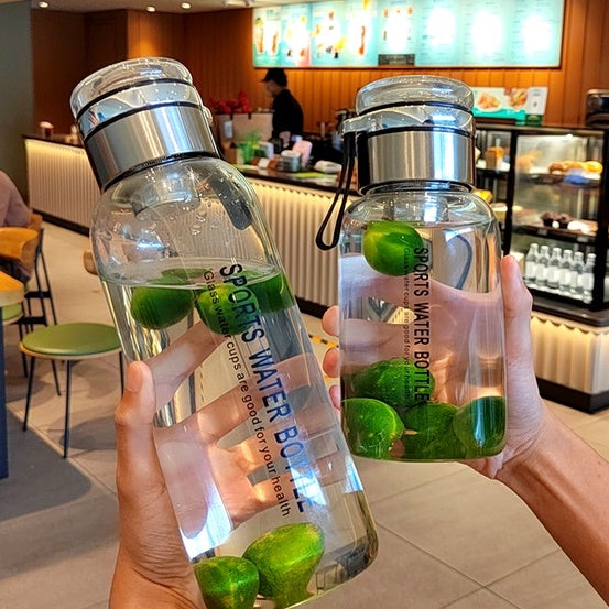 Locaupin -20~150℃ Borosilicate BPA Glass Tea Bottle Cups-With Tea Filter ,Tea Filter Cup, Portable Glass Water Bottle