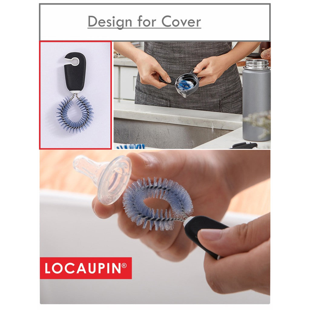 Locaupin Good Grips Long Handle Water Bottle Cleaning Set Milk Bottle Cleaner Brush Bottle Clean Brush Set
