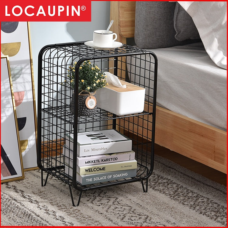 Locaupin Decor Storage Basket Powder Coated Metal for Kitchen Bathroom Living room and Books Stationery Stuffs