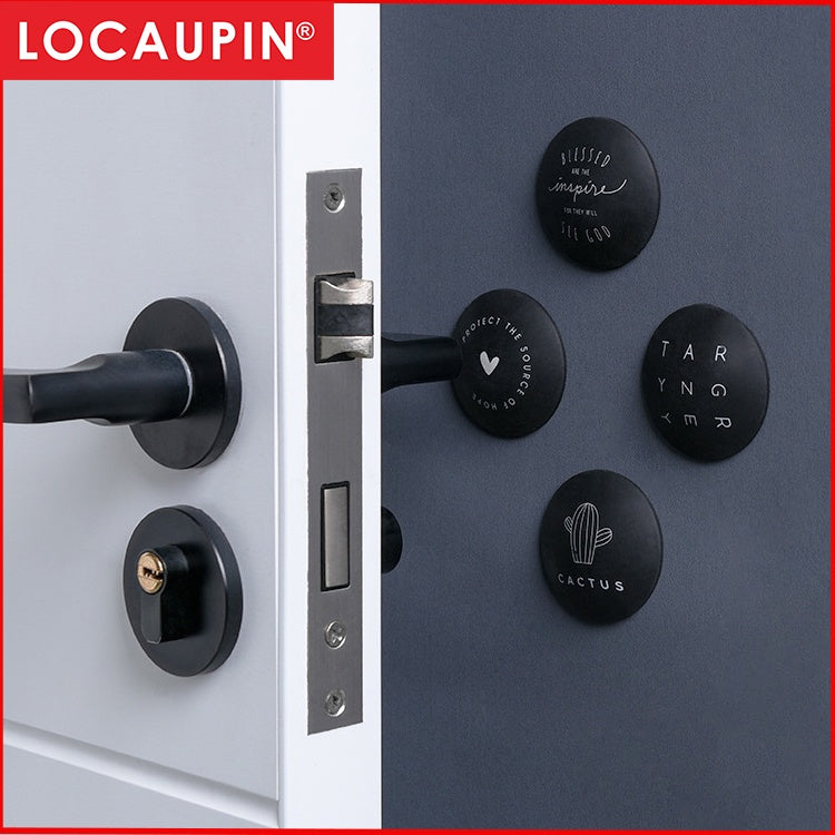 Locaupin Door Stopper Wall Protector Silicone Door Sticker Anti-Collison Handle Bumper Self Adhesive 3M Sticker