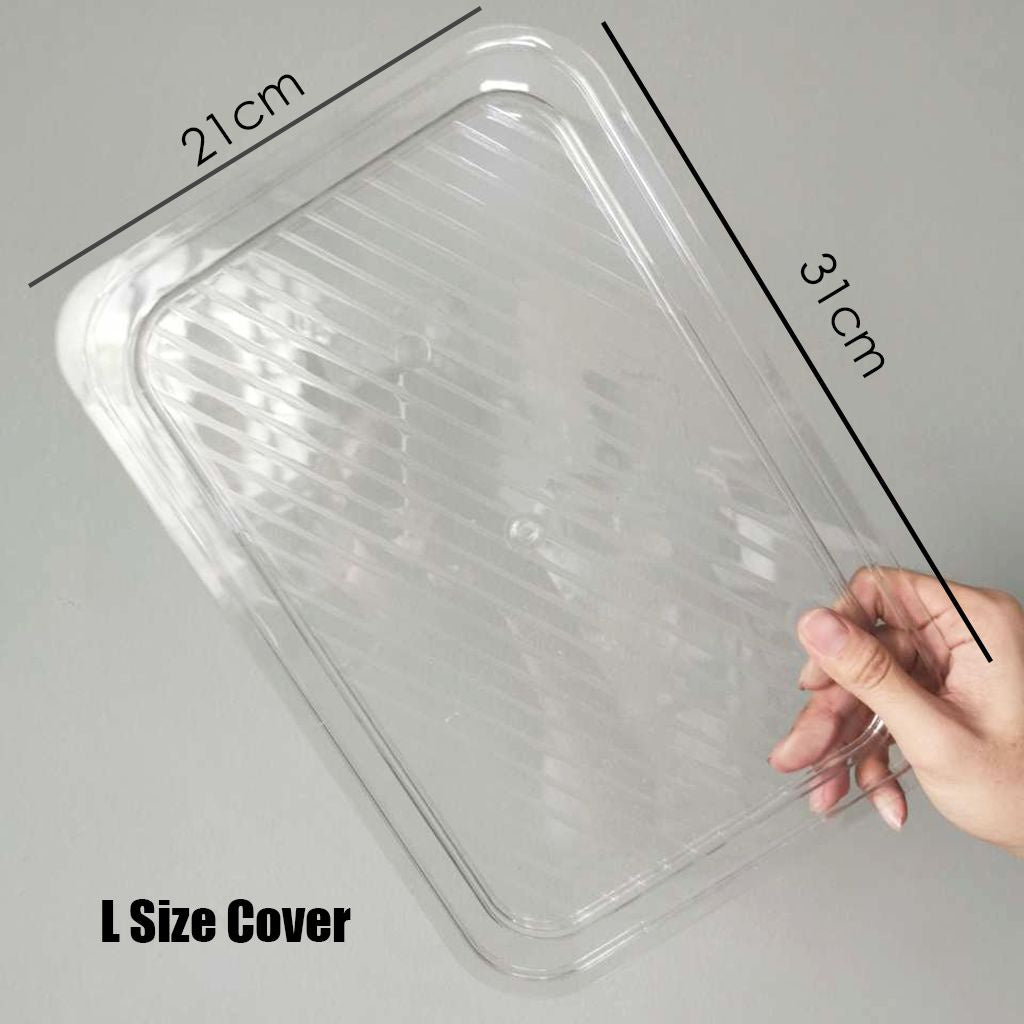 Locaupin Stackable Kitchen Pantry Cabinet, Refrigerator, Freezer Food Handles, Food Container Books Storage Holder
