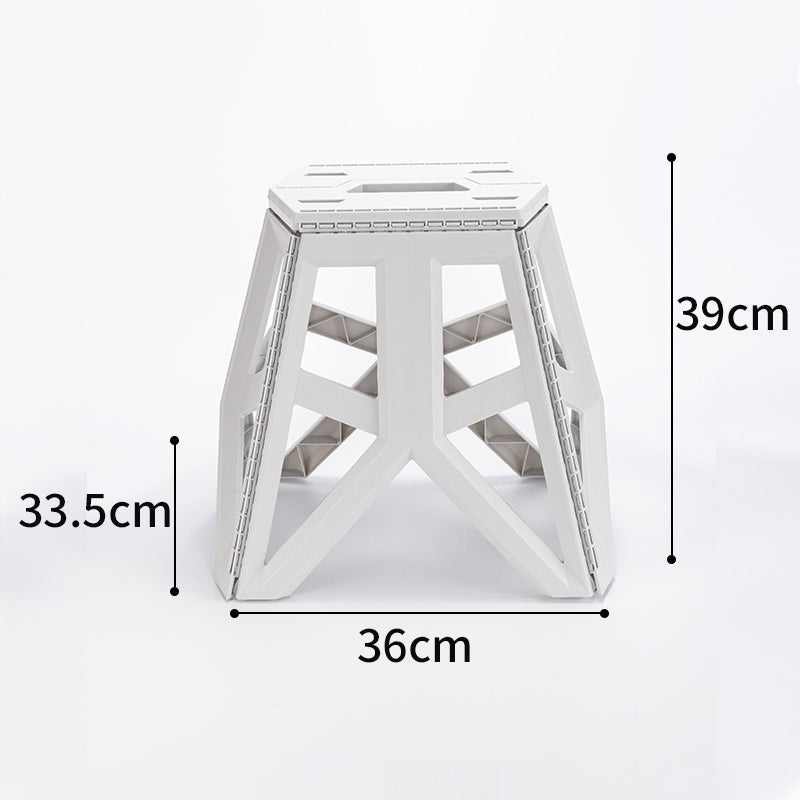 Locaupin Foldable Step Stool Tall Holds Up to 100kg Plastic Foldable Step Stool for Bathroom, Garden, outdoor ,Fishing