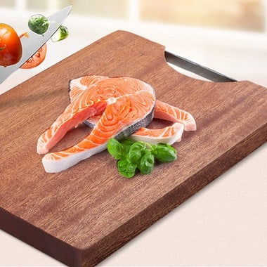 Locaupin Wood Cutting Board, Cutting Boards for Kitchen Chopping Board with Handle Meat/Vegetables/Fruits