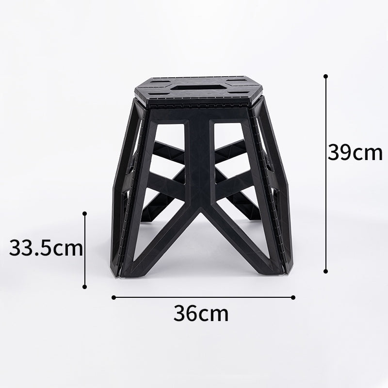 Locaupin Foldable Step Stool Tall Holds Up to 100kg Plastic Foldable Step Stool for Bathroom, Garden, outdoor ,Fishing