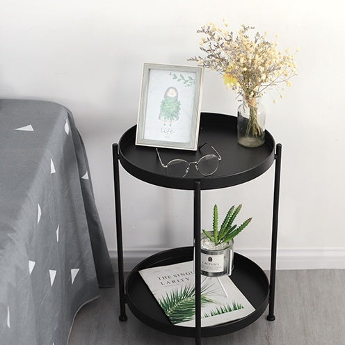 LOCAUPIN Garden Decorative 2Tier Plant Stand Flower Pot Rack Holder Indoor Outdoor Planter Display Shelf Rust-Proof Iron