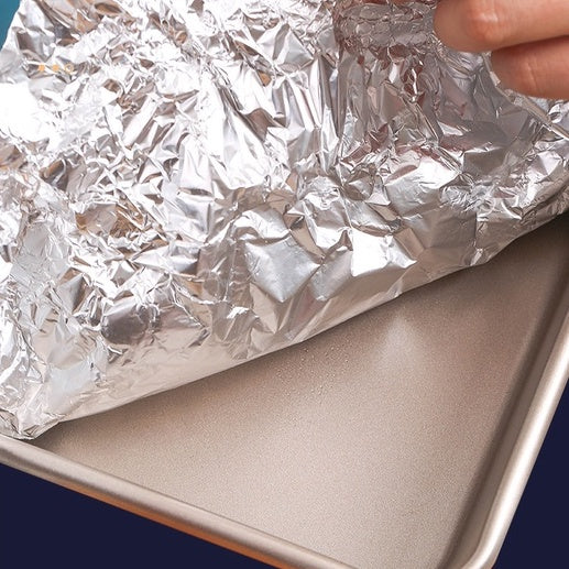 Locaupin Non Stick Aluminum Foil Roll, Grilling Nonstick Foil Wrap for Cooking, Roasting, BBQ, Baking,Non-Stick Coating