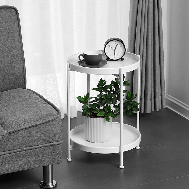 LOCAUPIN Garden Decorative 2Tier Plant Stand Flower Pot Rack Holder Indoor Outdoor Planter Display Shelf Rust-Proof Iron