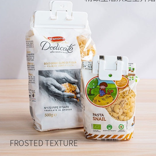 Locaupin 2pcs Bag Clips for Food Food Storage Sealing Clips Chip Bag Clips, Plastic Cap Sealer Clip keep Fresh