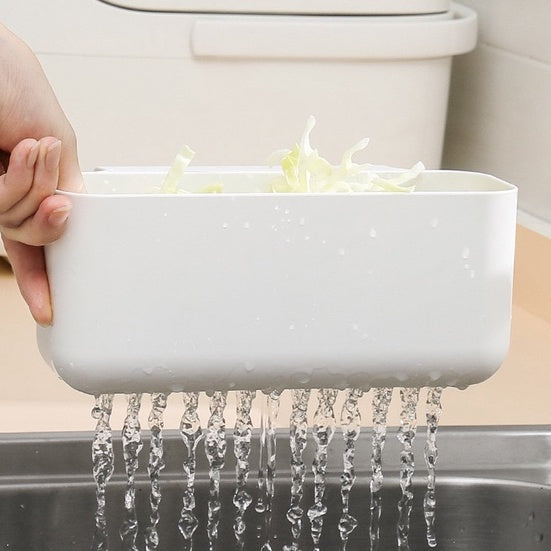 Locaupin Sink Drain Strainer Basket Kitchen Food Waste Leftovers Food Catcher Garbage Corner Sink Strainer