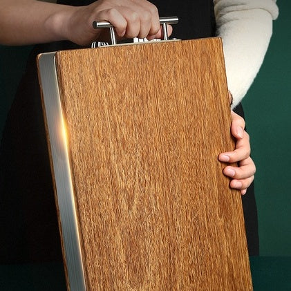 Locaupin Wood Cutting Board, Cutting Boards for Kitchen Chopping Board with Handle Meat/Vegetables/Fruits