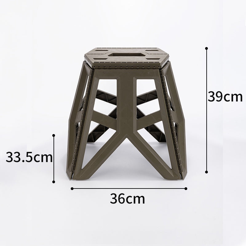 Locaupin Foldable Step Stool Tall Holds Up to 100kg Plastic Foldable Step Stool for Bathroom, Garden, outdoor ,Fishing