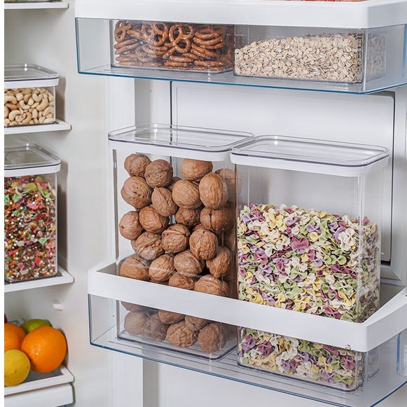 Locaupin Airtight Food Storage Container Clear Pet Kitchen and Pantry Organization Containers Food Dispensers