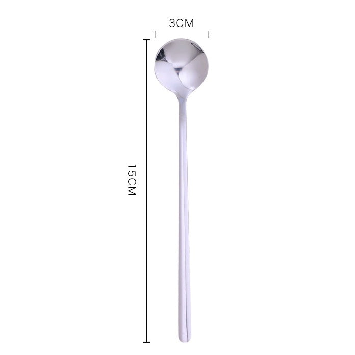 Locaupin Stainless Steel Gold Leaf Coffee Spoon Creative Tableware Dessert Spoons, Teaspoon