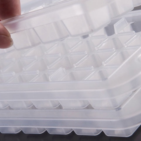 Locaupin Ice Cube Trays With Lid Ice Ice Cube, 1 Pcs Ice Trays Gadgets Ice Cube Mold Stackable Reusable & Bpa