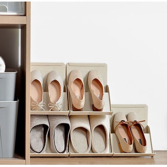 Locaupin Stackable Sturdy Shoe Rack Shelf Closet Organizer Space Saving Storage Entryway Hallway Display