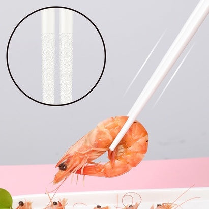 Locaupin White 5 Pairs Reusable Fiberglass Chopsticks Dishwasher Safe, Japanese Style Amber Cherry Blossoms Chopstick