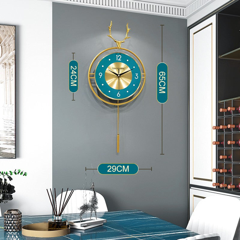 Locaupin Clocks and watches wall clocks living room home clock modern minimalist wall decoration wall watch