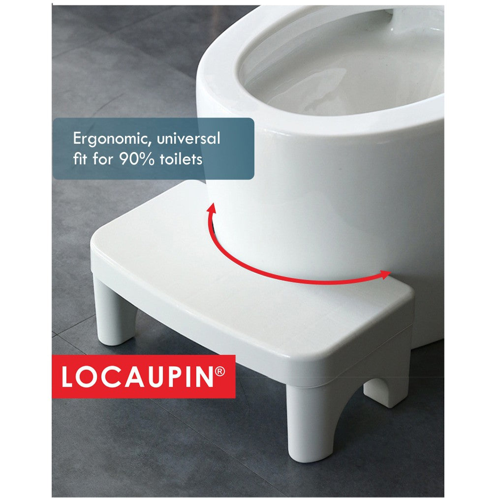 Locaupin Folding Squatting Stool Foldable Toilet Stool Convenient and Compact Great for Travel Fits All Toilets