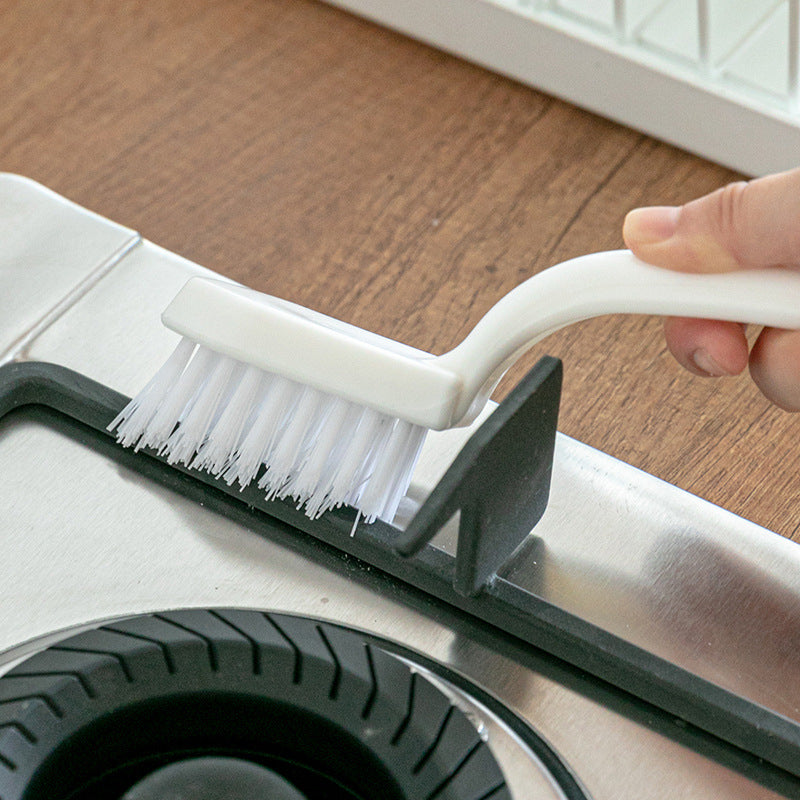 Locaupin Plastic Brush Clean Brush ,Bathroom Scrub Brushes Sink Household Pot Pan Edge Corners Tile Lines Brush