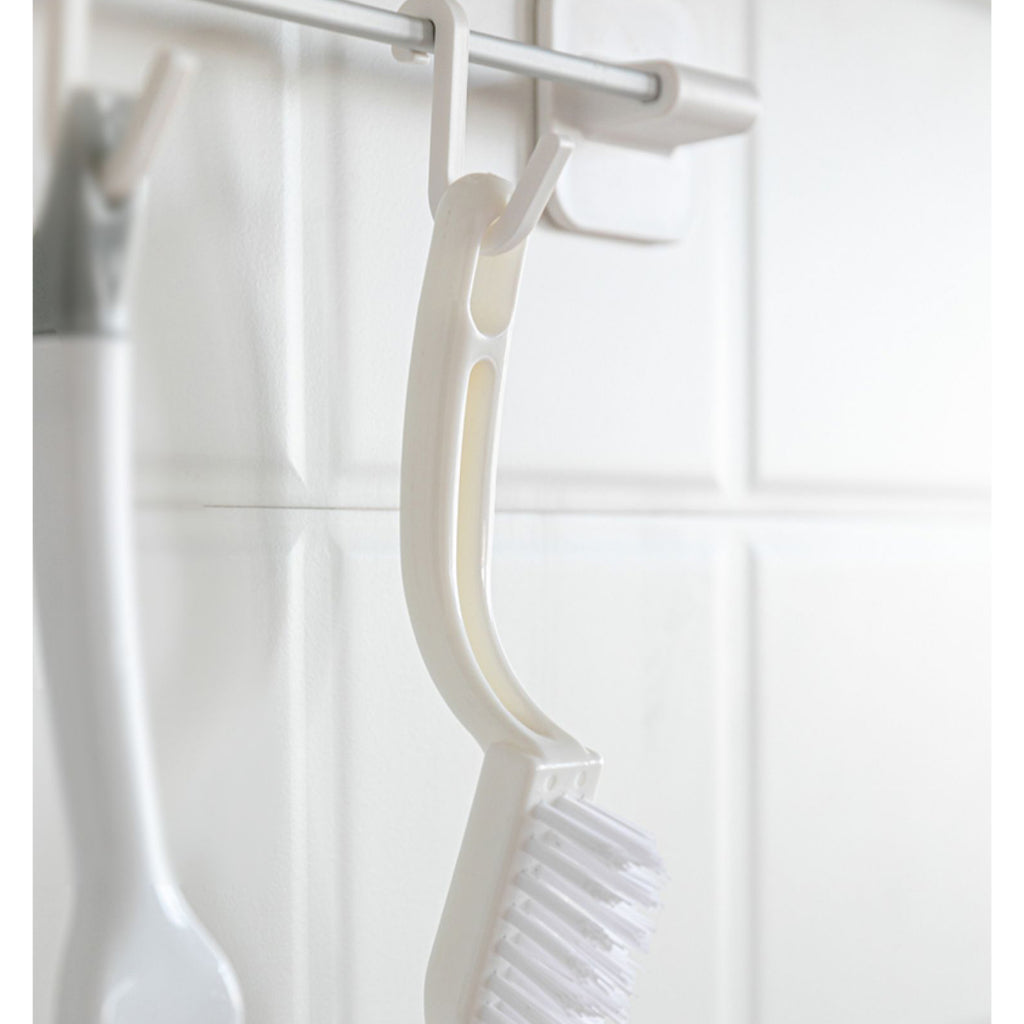 Locaupin Plastic Brush Clean Brush ,Bathroom Scrub Brushes Sink Household Pot Pan Edge Corners Tile Lines Brush