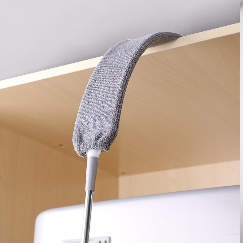 Locaupin Dust Brush Under Appliance Microfiber Duster with Extension Pole Bendable, Washable, Extendable Gap Dusters