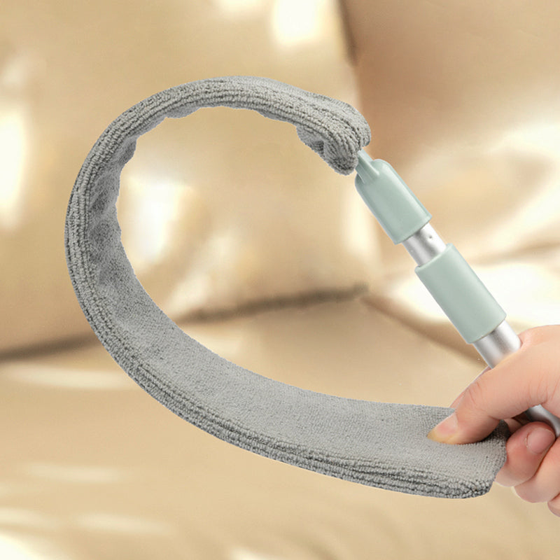 Locaupin Dust Brush Under Appliance Microfiber Duster with Extension Pole Bendable, Washable, Extendable Gap Dusters