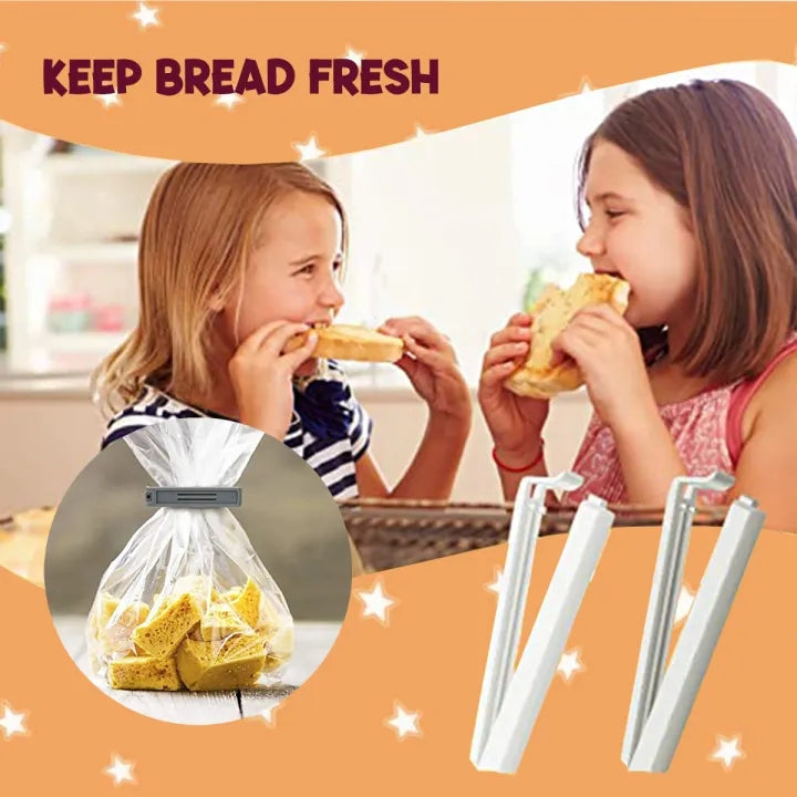 Locaupin 10pcs Set Sealing Clip For Food Snack Storage Chip Bag Strong Grip Fresh Keeping Clamp Sealer