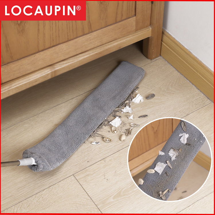 Locaupin Dust Brush Under Appliance Microfiber Duster with Extension Pole Bendable, Washable, Extendable Gap Dusters
