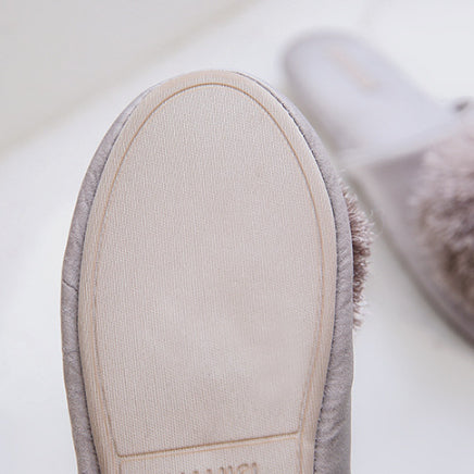 Locaupin Cute Tassel Slippers Summer Woman Non-Slip Indoor Flat Sandals Casual Ladies Shoes